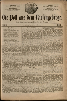 Die Post aus dem Riesengebirge, 1882, nr 283