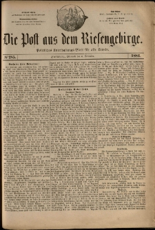 Die Post aus dem Riesengebirge, 1882, nr 285
