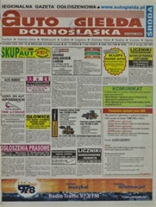 Auto Giełda Dolnośląska : regionalna gazeta ogłoszeniowa, 2009, nr 41 (1878) [8.04]