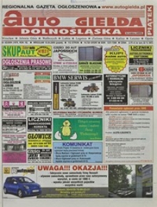 Auto Giełda Dolnośląska : regionalna gazeta ogłoszeniowa, 2009, nr 42 (1879) [10.04]