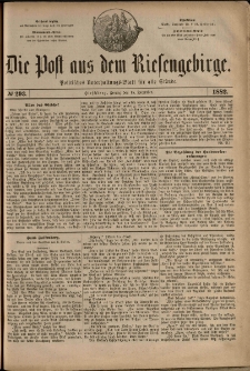 Die Post aus dem Riesengebirge, 1882, nr 293