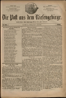 Die Post aus dem Riesengebirge, 1882, nr 295