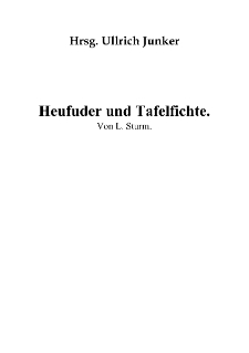 Heufuder und Tafelfichte [Dokument elektroniczny]