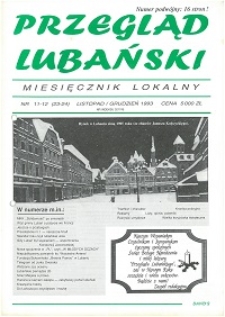 Przegląd Lubański, 1993, nr 11-12