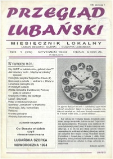 Przegląd Lubański, 1994, nr 1