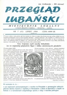 Przegląd Lubański, 1994, nr 7