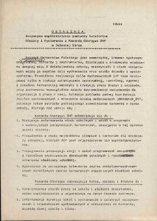 Ustalenia dotyczące współdziałania pomiędzy Kuratorium Oświaty i Wychowania a Komendą Chorągwi ZHP w Jeleniej Górze