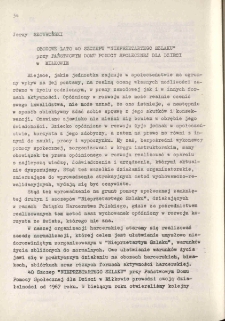 Obozowe lato 40 szczepu "Nieprzetartego Szlaku" przy Państwowym Domu Pomocy Społecznej dla Dzieci w Miłkowie