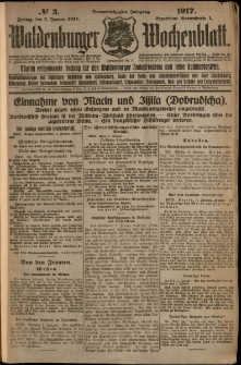 Waldenburger Wochenblatt, Jg. 63, 1917, nr 3