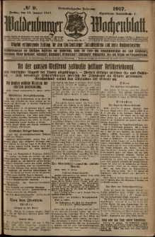 Waldenburger Wochenblatt, Jg. 63, 1917, nr 9