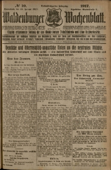 Waldenburger Wochenblatt, Jg. 63, 1917, nr 10