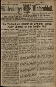 Waldenburger Wochenblatt, Jg. 63, 1917, nr 11
