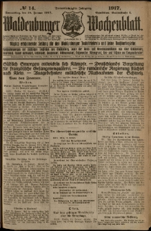 Waldenburger Wochenblatt, Jg. 63, 1917, nr 14