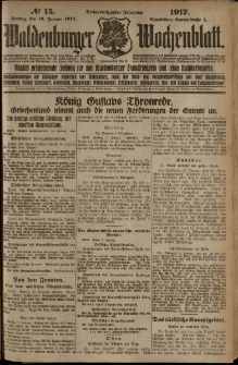 Waldenburger Wochenblatt, Jg. 63, 1917, nr 15