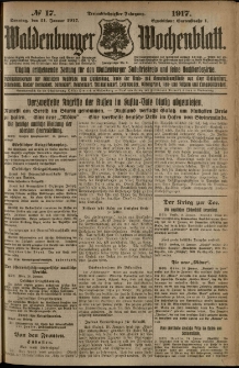 Waldenburger Wochenblatt, Jg. 63, 1917, nr 17