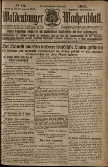 Waldenburger Wochenblatt, Jg. 63, 1917, nr 18