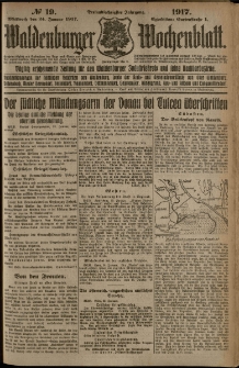 Waldenburger Wochenblatt, Jg. 63, 1917, nr 19