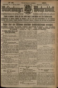 Waldenburger Wochenblatt, Jg. 63, 1917, nr 26