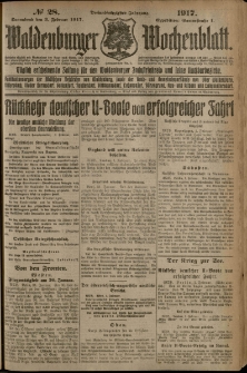 Waldenburger Wochenblatt, Jg. 63, 1917, nr 28