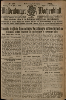 Waldenburger Wochenblatt, Jg. 63, 1917, nr 30