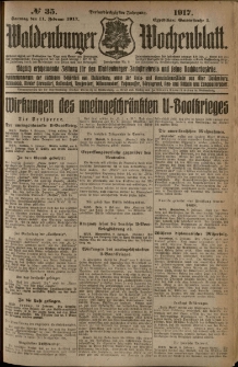 Waldenburger Wochenblatt, Jg. 63, 1917, nr 35