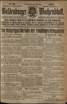 Waldenburger Wochenblatt, Jg. 63, 1917, nr 36