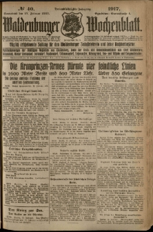 Waldenburger Wochenblatt, Jg. 63, 1917, nr 40