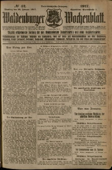 Waldenburger Wochenblatt, Jg. 63, 1917, nr 42