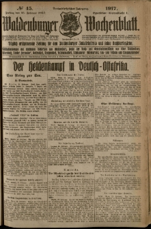 Waldenburger Wochenblatt, Jg. 63, 1917, nr 45