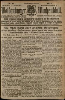 Waldenburger Wochenblatt, Jg. 63, 1917, nr 46