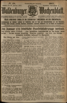 Waldenburger Wochenblatt, Jg. 63, 1917, nr 48