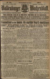 Waldenburger Wochenblatt, Jg. 63, 1917, nr 55
