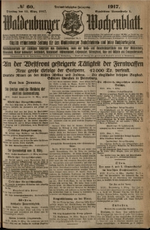 Waldenburger Wochenblatt, Jg. 63, 1917, nr 60