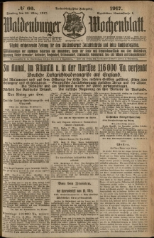 Waldenburger Wochenblatt, Jg. 63, 1917, nr 66