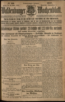 Waldenburger Wochenblatt, Jg. 63, 1917, nr 69