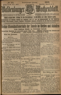 Waldenburger Wochenblatt, Jg. 63, 1917, nr 75