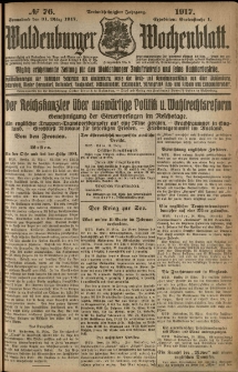 Waldenburger Wochenblatt, Jg. 63, 1917, nr 76