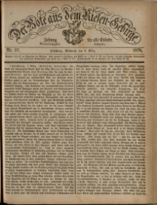 Der Bote aus dem Riesen-Gebirge : Zeitung f&uuml;r alle St&auml;nde, R. 64, 1876, nr 57