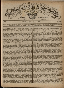 Der Bote aus dem Riesen-Gebirge : Zeitung f&uuml;r alle St&auml;nde, R. 64, 1876, nr 71