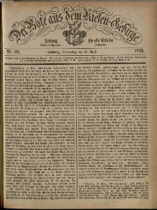 Der Bote aus dem Riesen-Gebirge : Zeitung für alle Stände, R. 64, 1876, nr 92