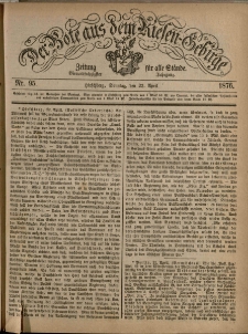 Der Bote aus dem Riesen-Gebirge : Zeitung für alle Stände, R. 64, 1876, nr 95