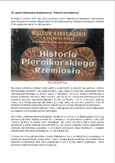 10. spacer historyczno-krajoznawczy &ndash; historia piernikarstwa [Dokument elektroniczny]