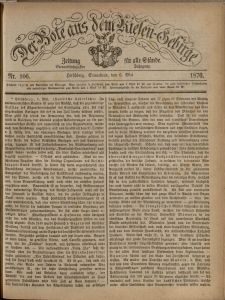 Der Bote aus dem Riesen-Gebirge : Zeitung für alle Stände, R. 64, 1876, nr 106