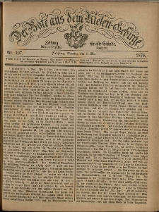 Der Bote aus dem Riesen-Gebirge : Zeitung für alle Stände, R. 64, 1876, nr 107