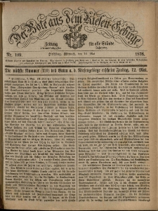Der Bote aus dem Riesen-Gebirge : Zeitung für alle Stände, R. 64, 1876, nr 109