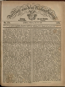 Der Bote aus dem Riesen-Gebirge : Zeitung für alle Stände, R. 64, 1876, nr 170