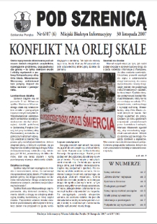 Pod Szrenicą : miejski biuletyn informacyjny, 2007, nr 6 (6) [Dokument elektroniczny]