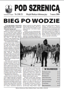Pod Szrenicą : miejski biuletyn informacyjny, 2008, nr 2 (9) [Dokument elektroniczny]