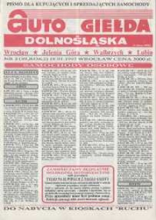 Auto Giełda Dolnośląska : pismo dla kupujących i sprzedających samochody, R. 2, 1993, nr 2 (39) [18.01]