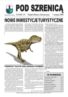 Pod Szrenicą : miejski biuletyn informacyjny, 2008, nr 8 (15) [Dokument elektroniczny]